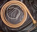 10ft Natural Tan 12 plait Indiana Jones Bullwhip 3G
